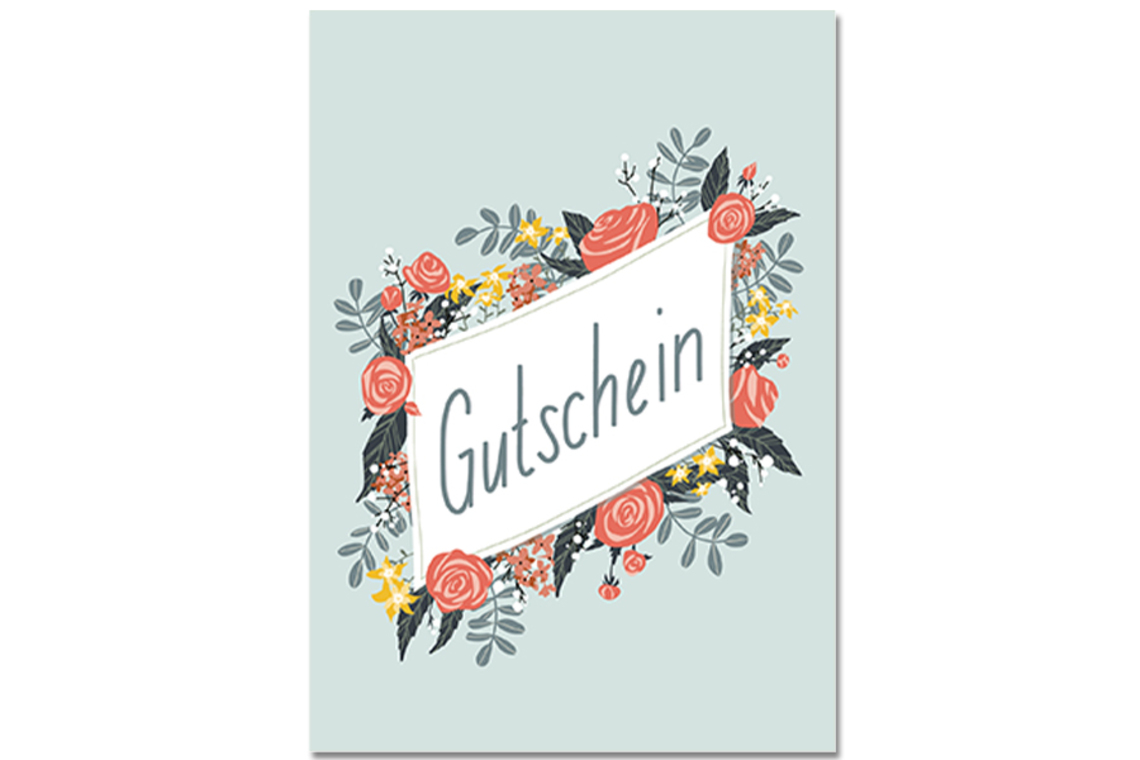 Postkarte Gutschein