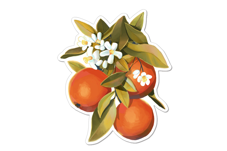 Sticker Orangenblüten